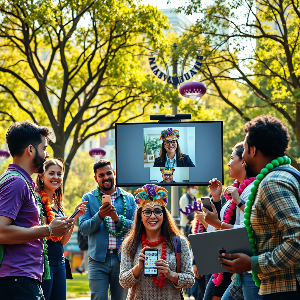 Krewe Dazzles with Tech-Powered Tucks Day Festivities!